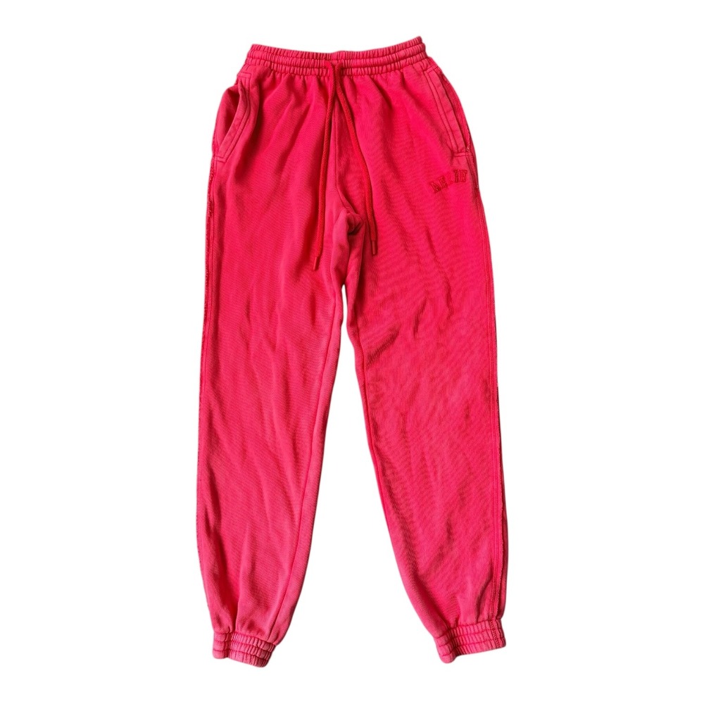 Aerie Everyday Red‎ Women's Jogger Sweatpants XS Logo Cozy Lounge Athleisure - Picture 2 of 5